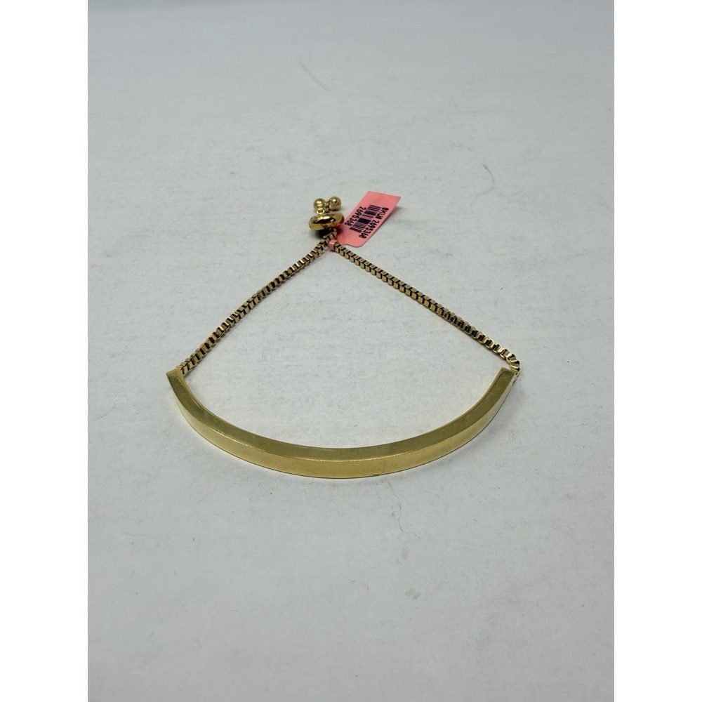 Shop LC ION Plated YG Stainless Steel Magic Ball Bar Bracelet Adjustable 5554
